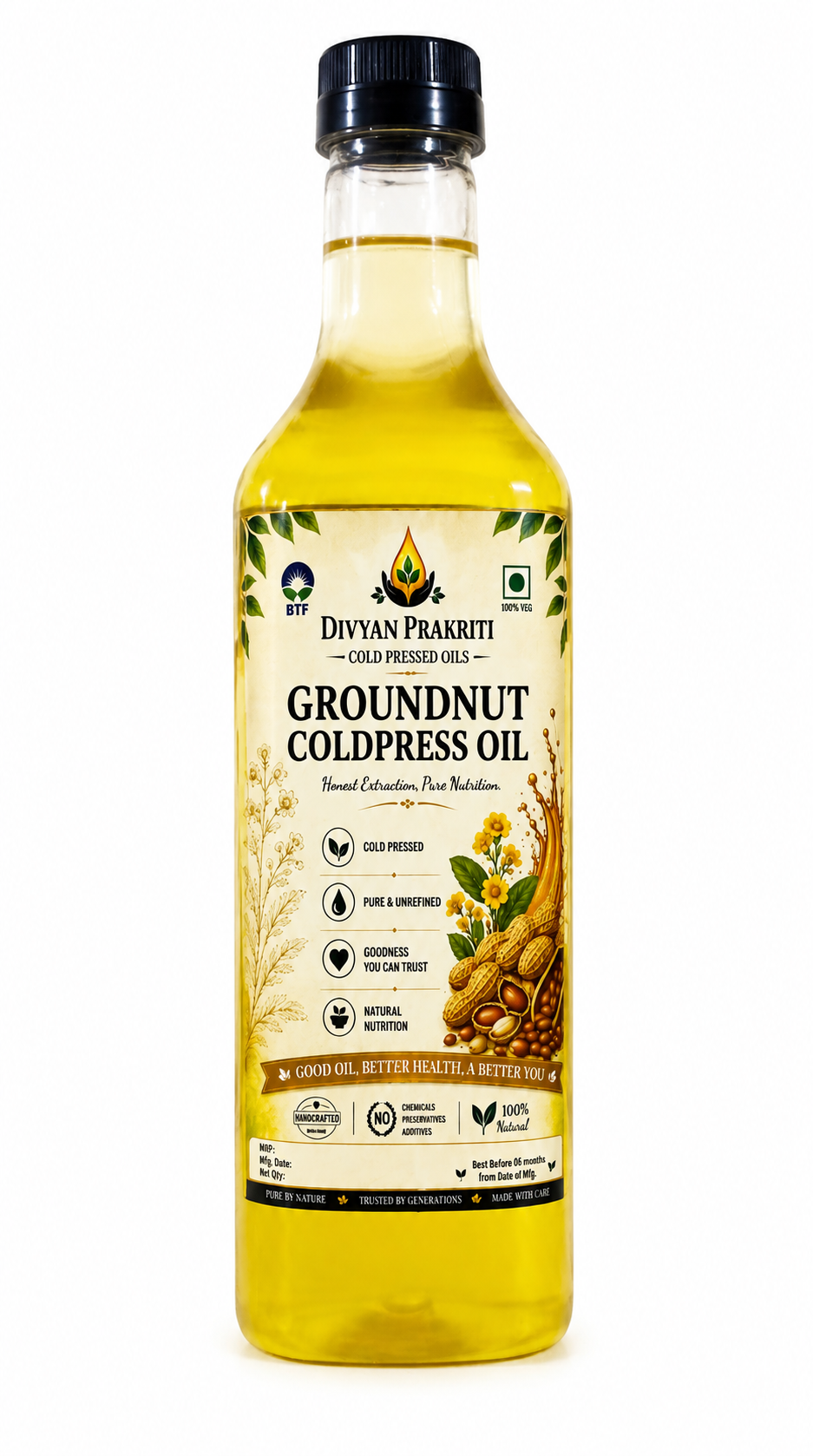 Groundnut Oil bottle